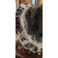 Vintage Y2K Oversized Hat Wide Brim Animal Print Feathers Handmade Chapeau Puccio