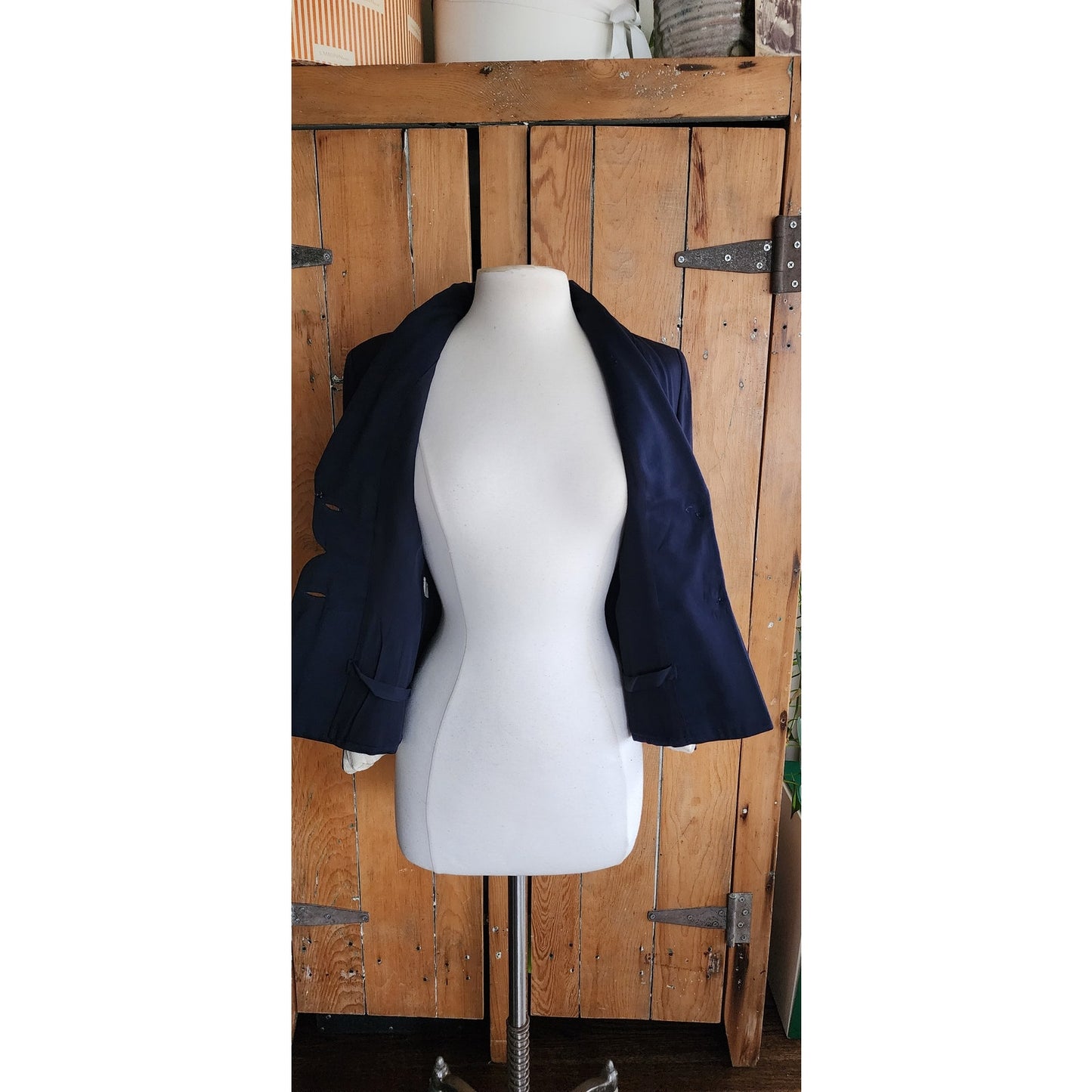 1940s Navy Blue Blazer Lilli Annette Petite