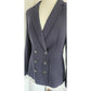Vintage 1990s Armani Blazer Navy Blue Wool Black Label Borgonuovo / S