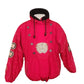 Vintage 1990s Bogner Ski Jacket Goan Thylmann Red Alpine Parka Lion Emblem Fleece Liner