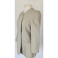 Vintage 90s Pant Suit Beige Cotton Rayon Joan & David / Small
