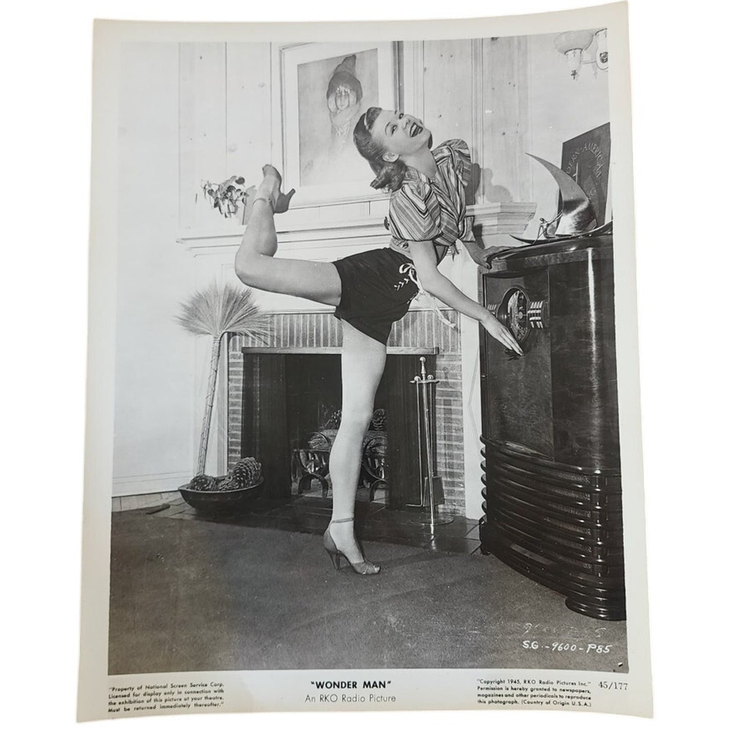 Vintage Original Publicity Photo Vera Ellen 1945 RKO Wonder Man