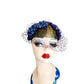 Vintage 50s Bes-Ben Hat Blue Moonstone Fascinator w/Veil