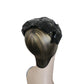 Vintage 50s Bes-Ben Hat Eggshell Style Black Leather Petals