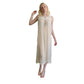 Vintage Edwardian Nightgown Chemise Slip Dress Dress Cream Crochet Lace / M
