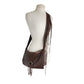Vintage 2000s BCBG Brown Leather Shoulder Bag w/Fringe