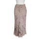 Vintage Y2K Beige Lace Maxi Skirt Boho Chine Collection / S
