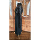 Vintage 70s Pat Sandler Dress Black Sequins, Lurex, Silk Dressy Evening Long Sleeved
