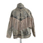 Vintage 80s Rock Creek Trading Co Acid Wash Denim Jacket PLUS SIZE Leather Fringe, Western Style