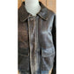 Vintage 80s Men's Jacket Brown Leather Bomber Sawyer of Napa