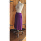 Vintage 70s Purple Skirt Ultrasuede Midi Skirt