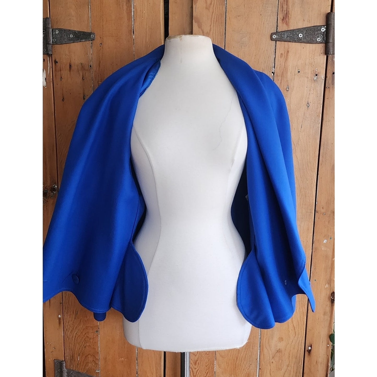 Vintage 1980s Blue Wool Blazer Louis Feraud