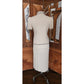 Vintage 80s St. John for Marshall Fields Cream & Black Knit Suit Skirt Jacket