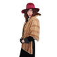 Vintage 50s Brown Mink Fur Wrap Stole Shrug