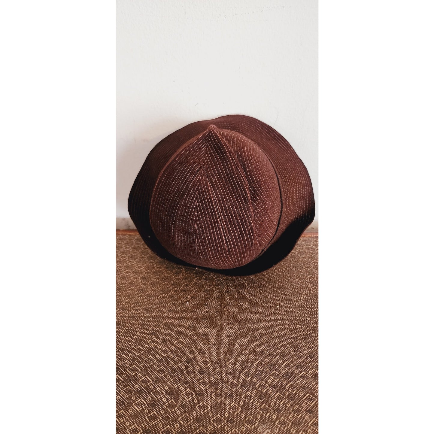 Vintage 30s Brown Fedora Hat Ferle Heller Paris New York