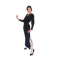 Vintage 1980s Oscar de la Renta Evening Dress Black Liquid Jersey Rhinestones Cowl Neck M