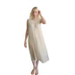 Vintage Edwardian Nightgown Chemise Slip Dress Dress Cream Crochet Lace / M