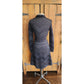 Vintage MISSONI Knit Dress Metallic Black Midi Length Stretchy / S-M