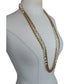 Vintage Chanel 1984 Necklace Double Strand Gold Chain Baroque Pearl Documented Runway Lagerfeld Era