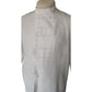 Vintage Issey Miyake Mens Shirt White Linen Button Down Asymmetrical Closure Mandarin Collar