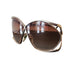 Vintage 1970s 1980s Christian Dior 2056 Butterfly Sunglasses Gold Frame