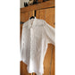 70s Mens White Shirt Ruffled Front Tuxedo Style