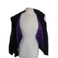 Vintage 80s Suede Bomber Jacket Multicolored Patchwork Applique Mesa Ridge M
