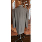 90s Calvin Klein Vintage Gray Olive Green Wool Blazer Oversized 2 Button Career Jacket