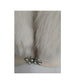 Vintage 1950s Cream Wool Cardigan White Fox Fur Collar Joseph Horne