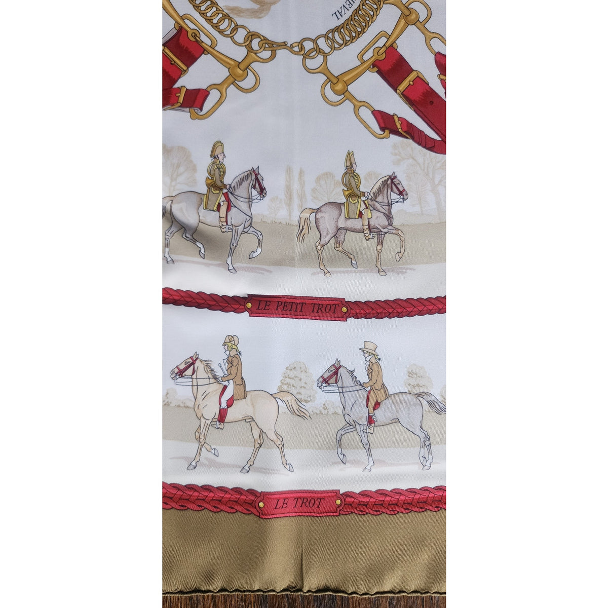Vintage Silk Scarf Hermès Les Allures du Cheval Ledoux Equestrian Horses Square