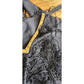 Vintage 70s Fringed Pant Suit Black w/Gold Embroidery by Climax / S