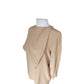 Vintage 90s Beige Silk Blouse w/Scarf Panel Armani Collezioni / S