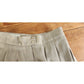Vintage 80s Beige Pants High Waisted Slacks w/Pleats / S