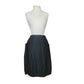 Vintage VUOKKO Finland Skirt Black Cotton Bubble Silhouette Elastic Hem Large Pockets