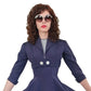 Vintage 50s Blue Dress Suit Nautical Stripe Cropped Jacket Jerell Jr