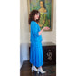 Vintage 80s Christian Dior Skirt Suit Turquoise Blue Wool Pleated Skirt / M