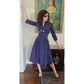 Vintage 50s Blue Dress Suit Nautical Stripe Cropped Jacket Jerell Jr