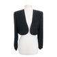 Vintage 1980s AJ Bari Strapless Dress + Bolero Jacket Suit Set Zebra Print Black White Silk / M