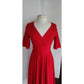 COLLECTIF Trixie Doll Swing Dress Retro Red 50s Style Rockabilly Dancing / M