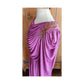 Vintage 80s Purple Evening Dress Grecian Drape Torso Beaded Shoulders Jonathan Hitchcock