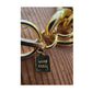 Vintage 80s Anne Klein Chunky Cuban Chain Link Choker Necklace Gold Tone
