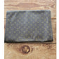 Vintage Louis Vuitton Leather Clutch Bag Poche Ministre Serviette Ambassadeur Monogrammed