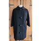 Vintage 60s Black Coat Large Buttons Lenari Designs