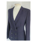 Vintage 1990s Armani Blazer Navy Blue Wool Black Label Borgonuovo / S
