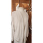 Vintage 1980s Maria Rodriguez Chicago Cardigan Duster Long Jacket Cream Knit L