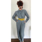 Vintage 1980s Bob Mackie Jumpsuit + Tapestry Jacket Set / M - L