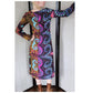 Vintage 70s Dress in Psychedelic Print