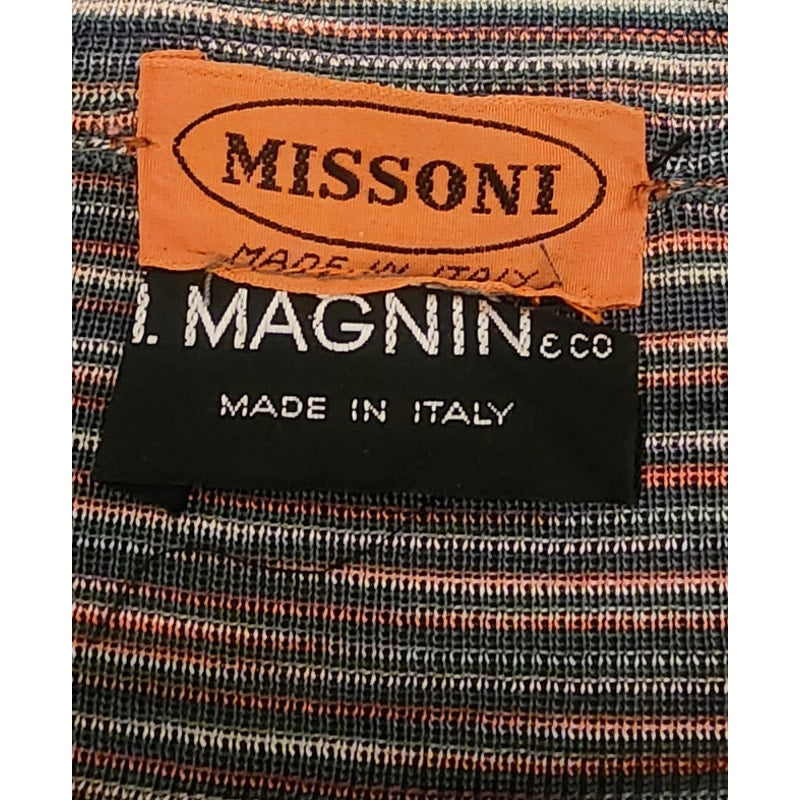 Vintage 1970s Missoni Knit 2 Piece Tunic + Skirt Set Striped Zigzag Suit I Magnin / Medium