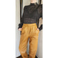 Vintage 80s Leather Pants Butterscotch Yellow