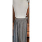 Vintage 70s Geoffrey Beene Bag Midi Skirt Gray Pinstriped Wool A Line / M